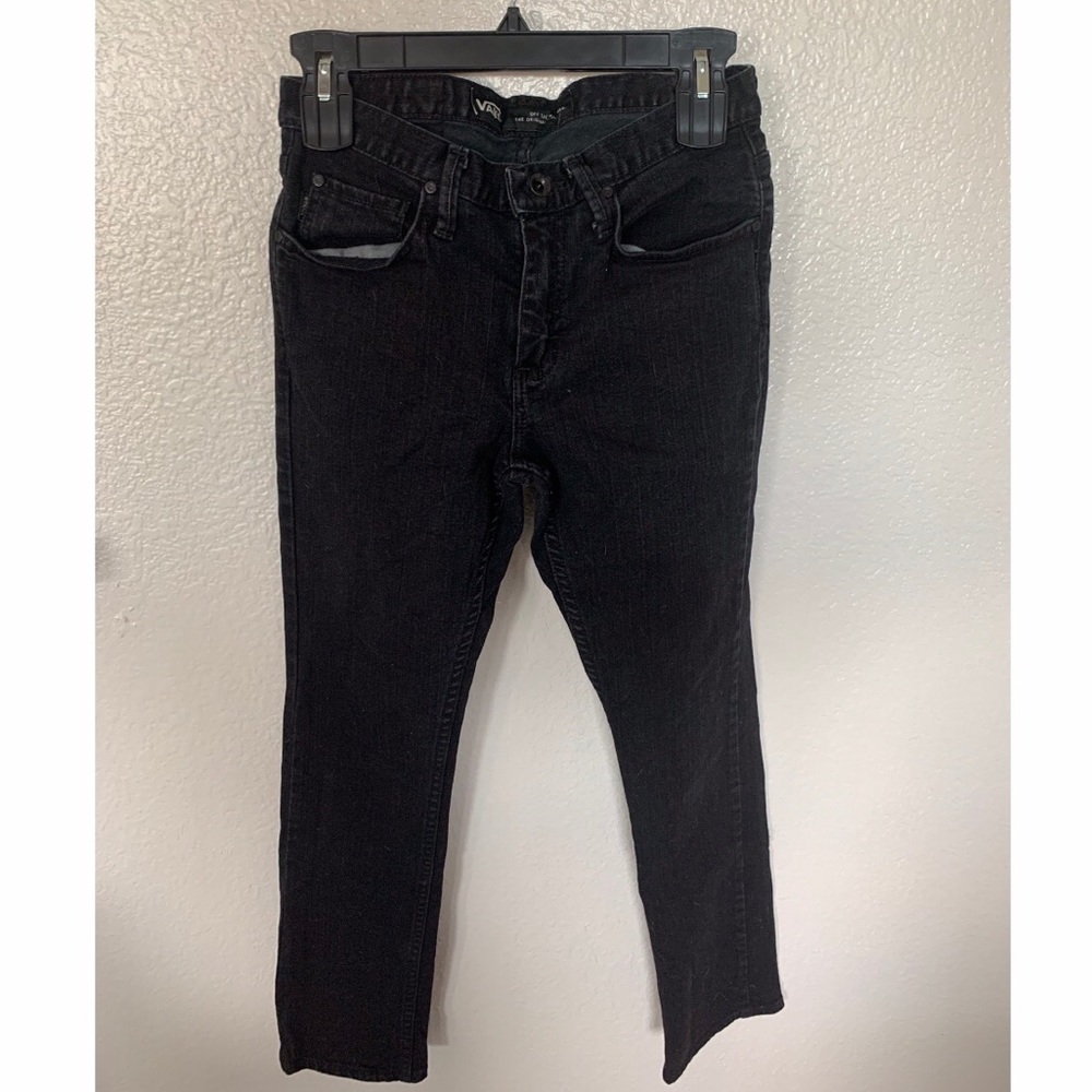 Black Vans Skinny Denim (Women size: 2-3)